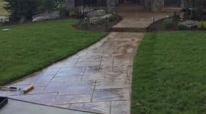 stamped concrete - irving concrete crew